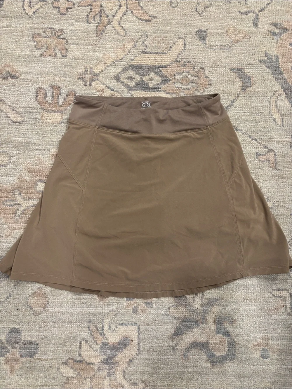 Athleta Taupe Brown A-Line Active Skirt